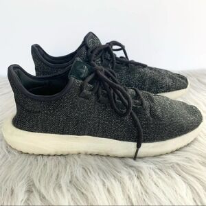 Adidas Tubular Shadow Black Sparkle Sneaker Shoes 10